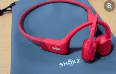 Bone conduction headphone red colour