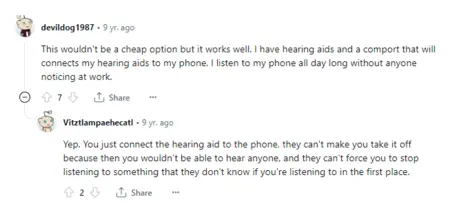 Hearings ads instead of headphones.